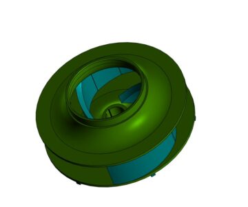 3D модель Рабочее колесо насоса СМО 200-150-400
