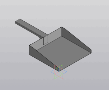 3D модель Совок из оцинкованной стали