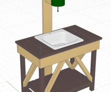 3D модель Рукомойник дачный