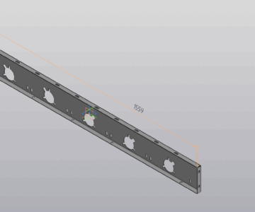 3D модель Супорт 1345014c3 комбайн case 2388