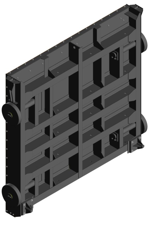 3D модель Затвор плоский глубинный колесный 3х3х9 м