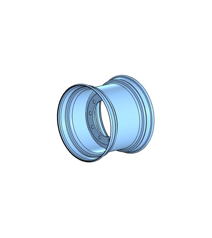 3D модель Диск + Шина 560-60R22.5 BKT