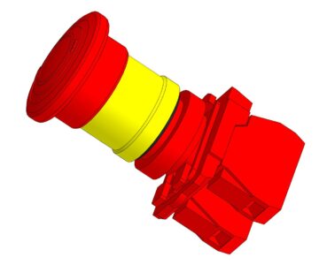 3D модель Кнопка стоп шнайдер SB108847