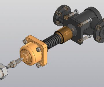 3D модель Клапан перепускной МЧ00.01.00.00 СБ в КОМПАС-3D