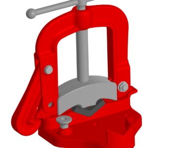 3D модель Тиски трубные RIDGID модель 27A
