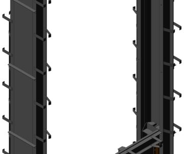 3D модель Затвор плоский глубинный колесный 3х3х9 м