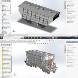 3D модель 3D Модель ж/д хоппера 19-758 в масштабе 1/87