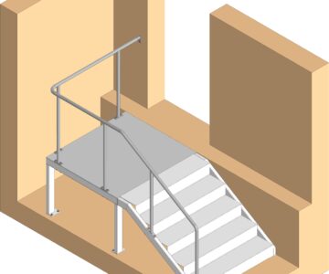 3D модель Лестница для входных групп подземных стоянок