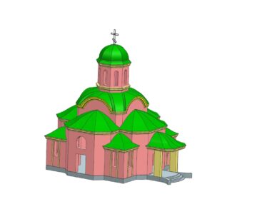 3D модель Храм православный