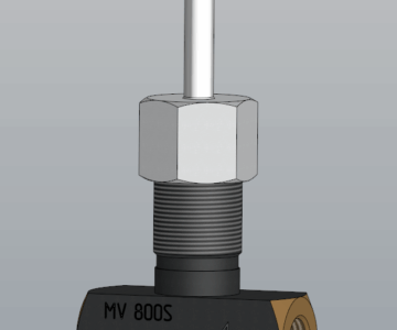 3D модель Дроссель игольчатый MV 800S (1/2-14 NPTF)