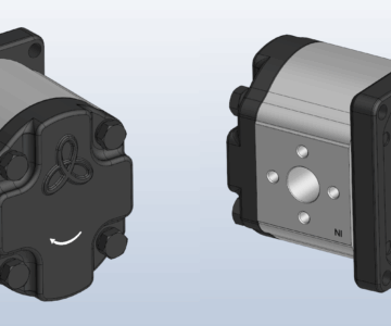 3D модель Гидронасос шестеренный AP30.220.CAB02SN