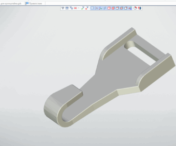 3D модель Крюк на ремень