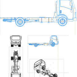 3D модель Шасси ISUZU NMR 85L-H