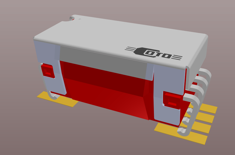 3D модель Герконовое реле COTO 9814-05-20 3D-модель