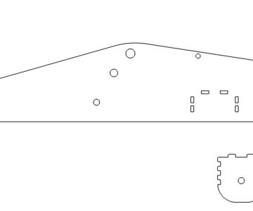 Чертеж Щека домкрата Rockforce TH22005C 2т подкатного усиленная
