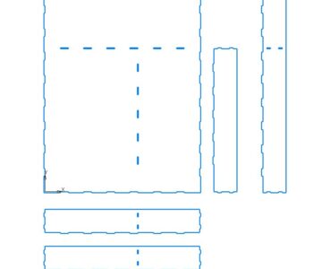 Чертеж Ящик для резцов 293x203x31,5