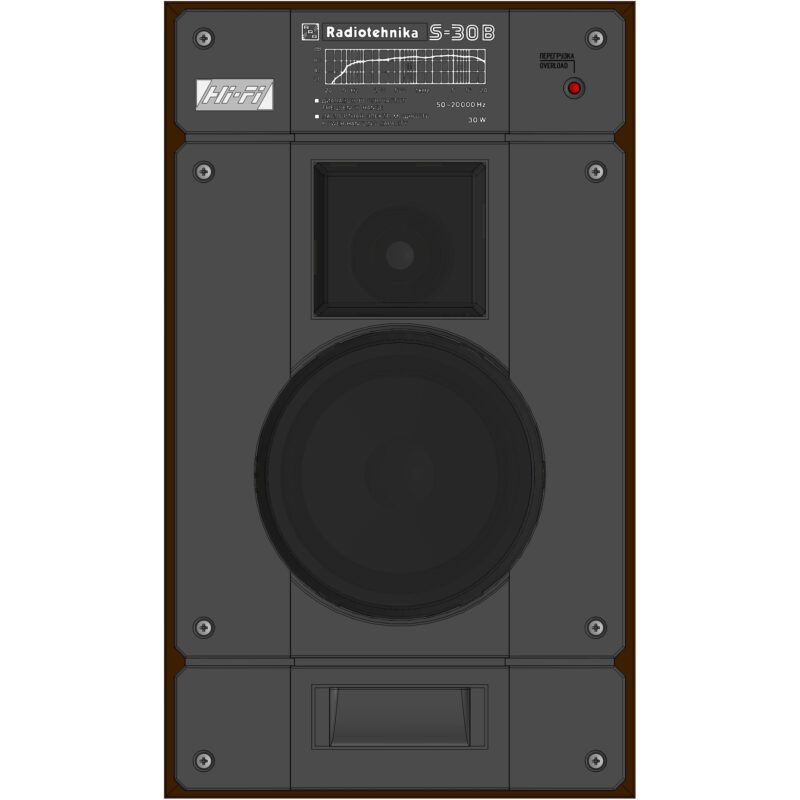 3D модель АС Radiotehnika S30B Сг3.843.055 ТУ (10.1991г.)