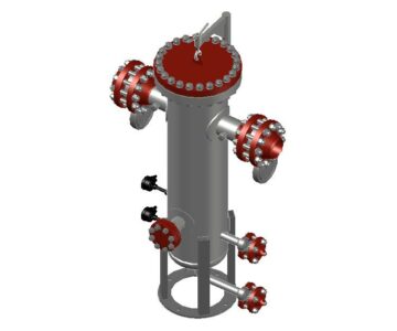 3D модель Фильтр-сепаратор ДУ150 Ру80 ФС-150/80-ХЛ1