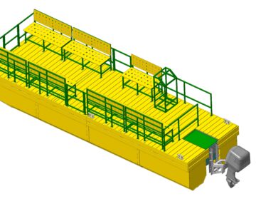 3D модель Плот самоходный
