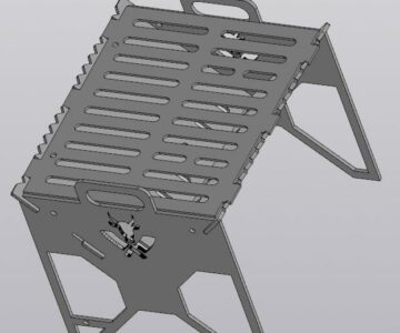 3D модель Мангал-гриль 402х336х325 мм