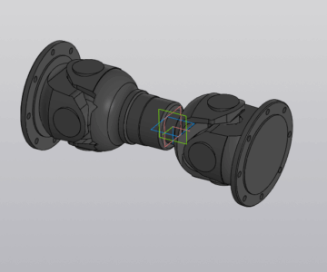 3D модель Вал карданный КИС 0104040-20