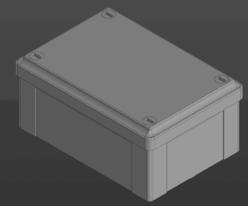 3D модель Коробка ответвительная с гладкими стенками, IP56, 120х80х50мм DKC 53910