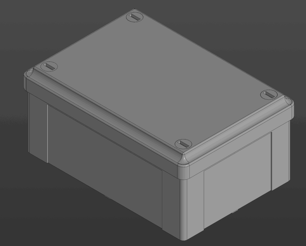 3D модель Коробка ответвительная с гладкими стенками, IP56, 120х80х50мм DKC 53910