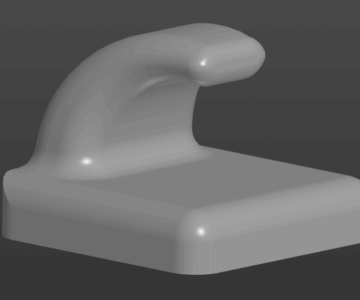 3D модель Крючок для ванны