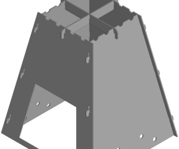 Чертеж Печь походная (разборная)