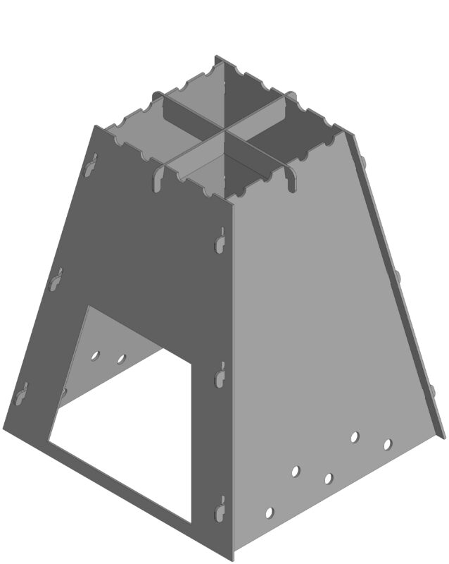 Чертеж Печь походная (разборная)