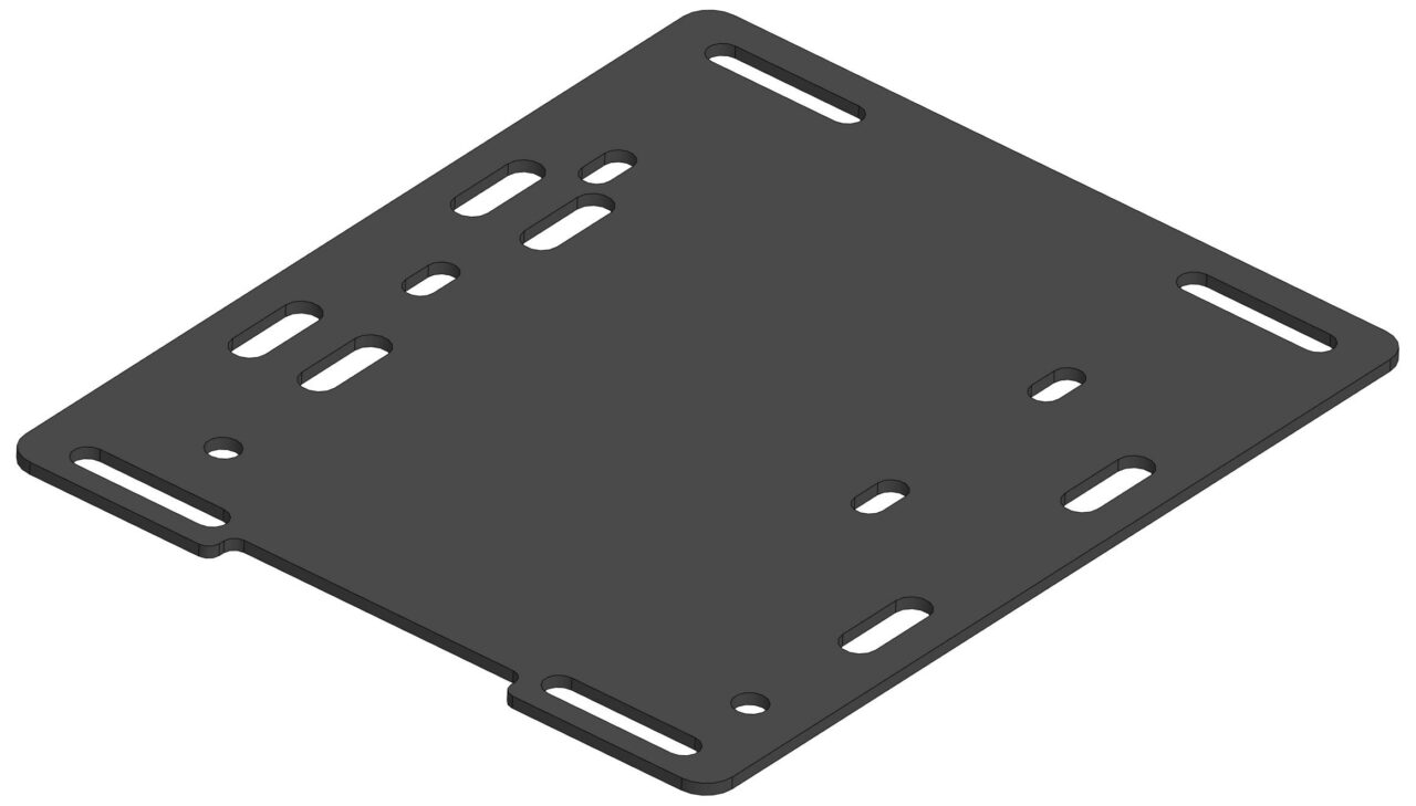 3D модель Пластина для установки двигателей 168F;170F;190F