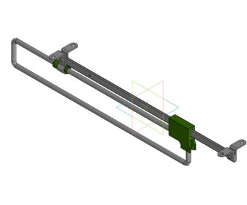 3D модель Штанга выдвижная для шкафа