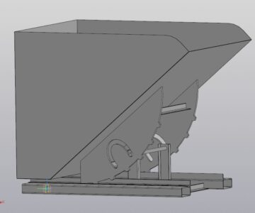 3D модель Контейнер под мусор самоопрокидывающийся