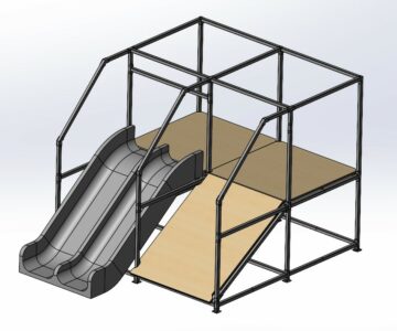 3D модель Детский горки для игровой комнаты