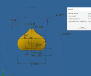 3D модель Параметрическая модель православного купола-луковица