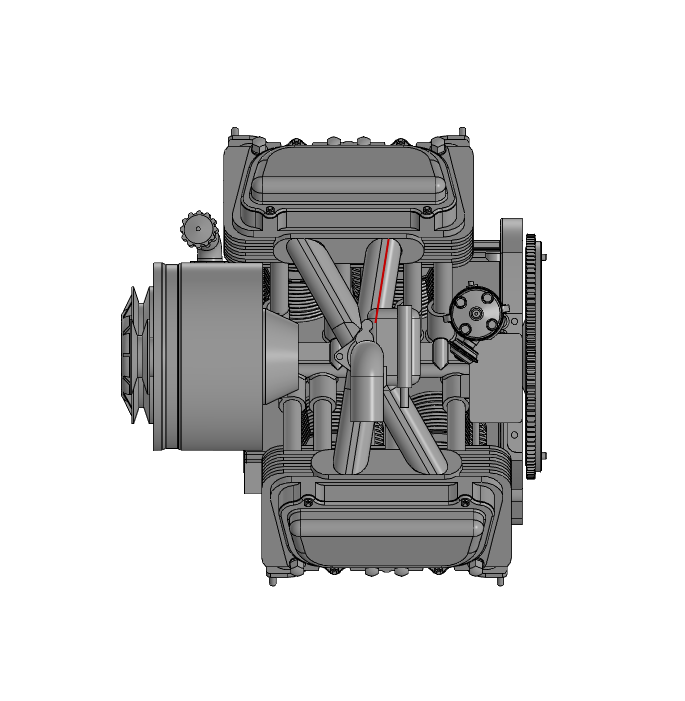 3D модель Двигатель ЗАЗ-968Н
