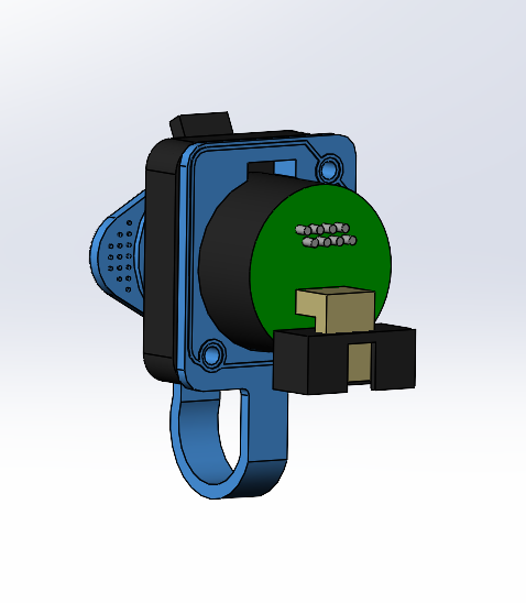 3D модель Ethernet RJ-45 to DCкорпусной разъём IP67