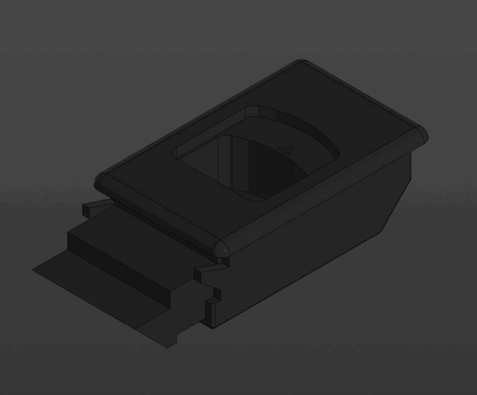 3D модель Защелка пружинная пластиковая