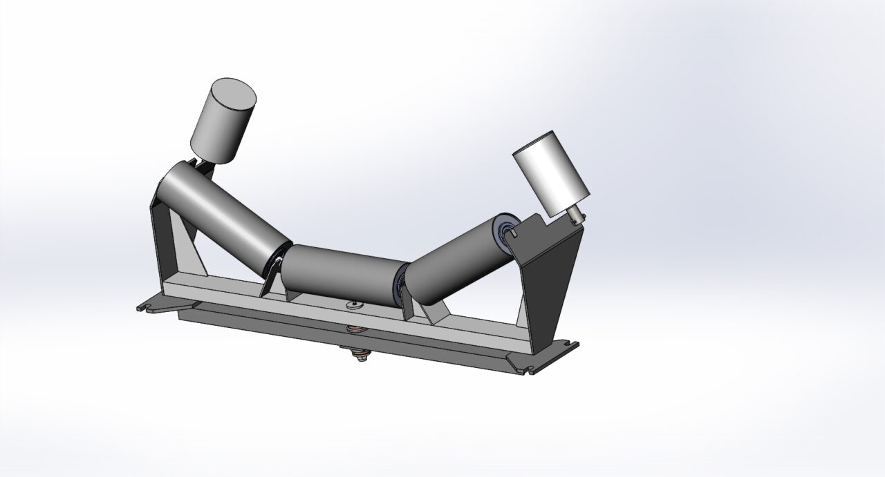 3D модель Роликоопора цинтрирующая ЖЦГ-100-127-30