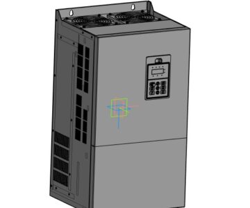 3D модель Частотный преобразователь ESQ-760-4T0550G/0750P-BU 55/75кВт, 380В (корпус)
