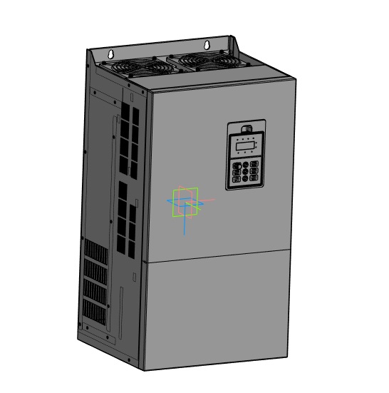 3D модель Частотный преобразователь ESQ-760-4T0550G/0750P-BU 55/75кВт, 380В (корпус)