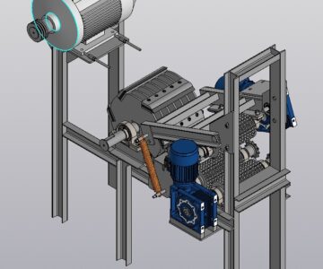 3D модель Барабанная рубительная машина