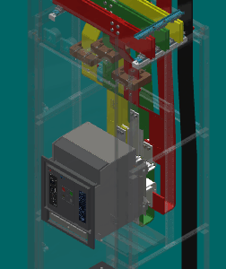 3D модель Панель распределительного щита ЩО на EATON PSL 1600 А