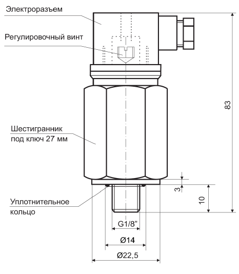 3D модель Реле давления PSM10-R18
