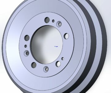 3D модель Барабан тормозной УАЗ-3151,3163 Патриот (балансированный)