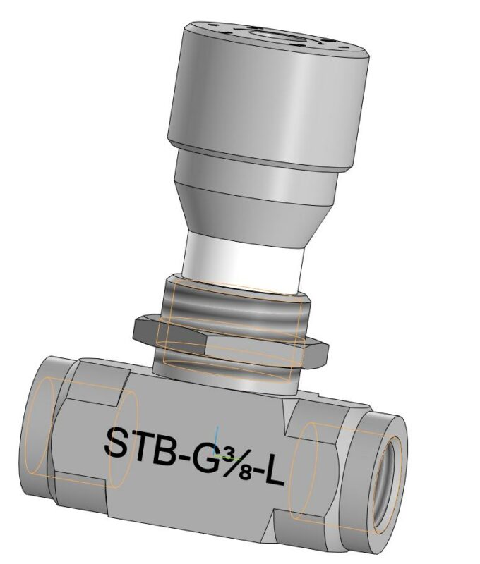 3D модель Дроссель двунаправленный STB-G3/8-L