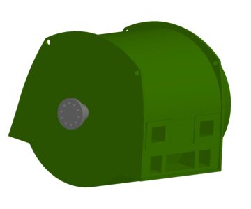 3D модель Модель электродвигателя ДАЗО2-16-64-8/10У1