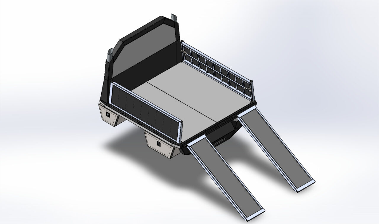 3D модель Багажник Ram Flatbed Trucks