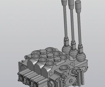 Чертеж Гидрoраспределитель DCV200-3OT КИТАЙ (200 lmin, 350 Bar)
