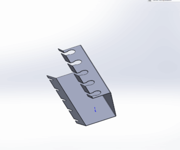 3D модель Кронштейн для 5-ти краскопультов